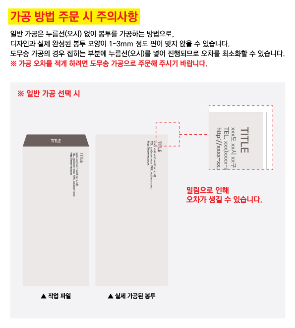 가공 주의사항 이미지